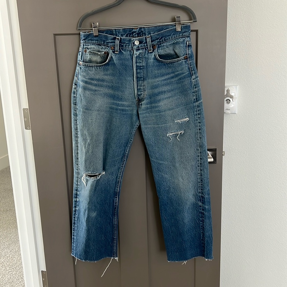 Vintage Levi’s distressed denim jeans
